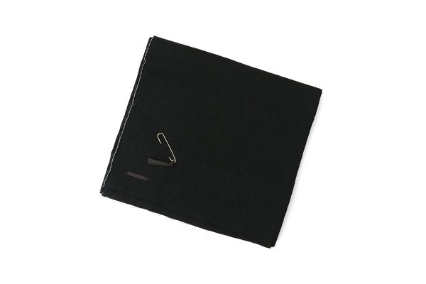 画像1: SALE15%OFF!! Wide Stole C/W Washed Twill (BK) (1)