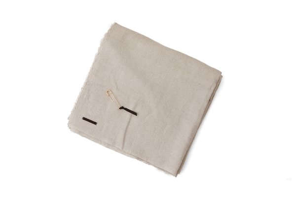 Honnet オネット Wide Stole C/W Washed Twill