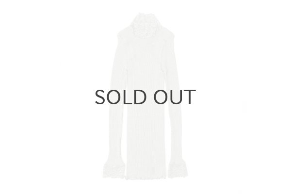 画像1: ML LUPETTO PLISSE' C/COLLO E POLSI PIZZO 304 (NOCE) (1)