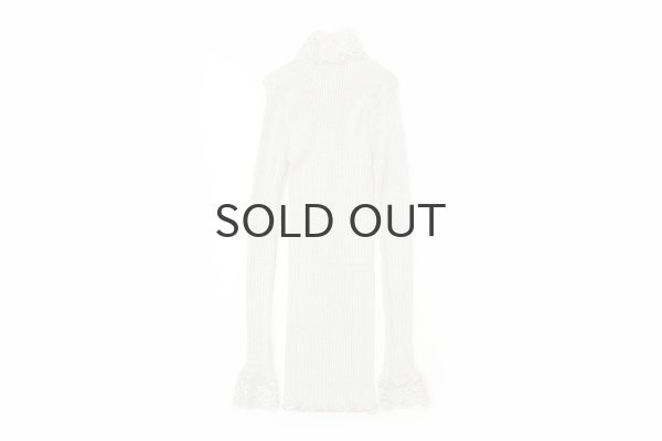 画像2: ML LUPETTO PLISSE' C/COLLO E POLSI PIZZO 304 (NOCE) (2)