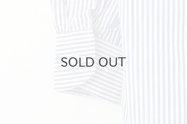 画像6: 別注!! BANDCOLLAR SHIRT LONDON STRIPE (DBL) (6)