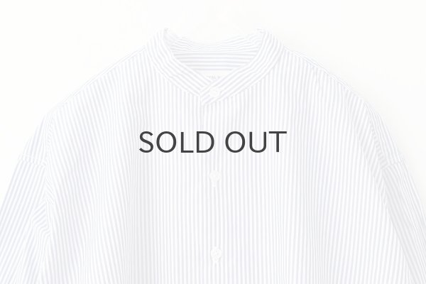 画像3: 別注!! BANDCOLLAR SHIRT LONDON STRIPE (DBL) (3)
