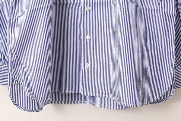 画像7: 別注!! BANDCOLLAR SHIRT LONDON STRIPE (DBL) (7)