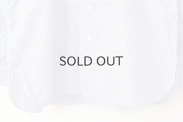 画像7: 別注!! BANDCOLLAR SHIRT LONDON STRIPE (DBL) (7)