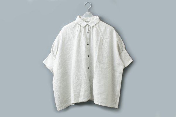 画像1: Half Sleeve Gather Shirts (SC) (1)