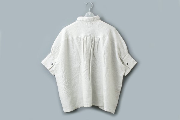 画像2: Half Sleeve Gather Shirts (SC) (2)