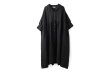 画像1: Open Collar Gathered Dress (EN) (1)