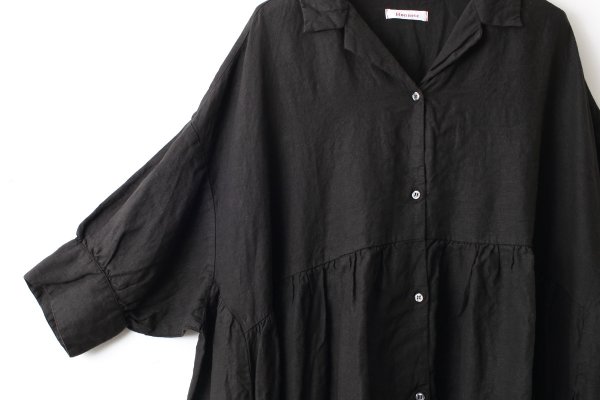 画像5: Open Collar Gathered Dress (EN) (5)