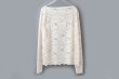 画像2: RWDania Lace LS Boatneck Lace T-shirt 101259 (IV) (2)
