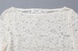 画像3: RWDania Lace LS Boatneck Lace T-shirt 101259 (IV) (3)