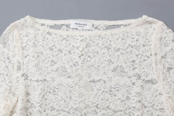 画像3: RWDania Lace LS Boatneck Lace T-shirt 101259 (IV) (3)
