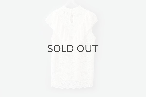 画像2: RWDania Lace LS Ruffle Lace Top 101261 (IV) (2)