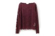 画像1: RWDania Lace LS Boatneck Lace T-shirt 101259 (TP) (1)