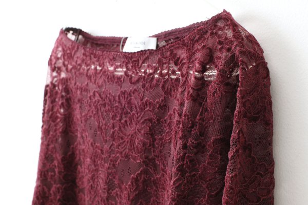 画像5: RWDania Lace LS Boatneck Lace T-shirt 101259 (TP) (5)