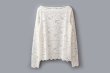 画像1: RWDania Lace LS Boatneck Lace T-shirt 101259 (IV) (1)