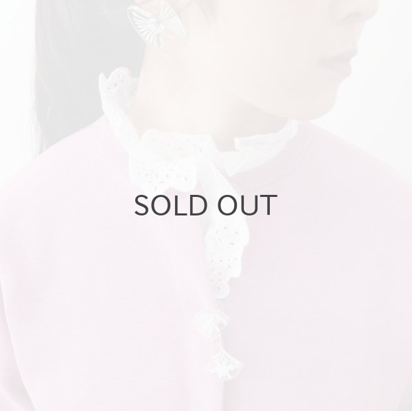 画像19: 再入荷!! ブロード レースピンタックスタンドブラウス (WH) (19)