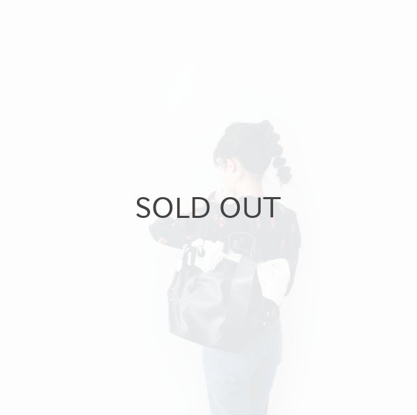 画像14: PVC Y字トート M (13624:BK) (14)