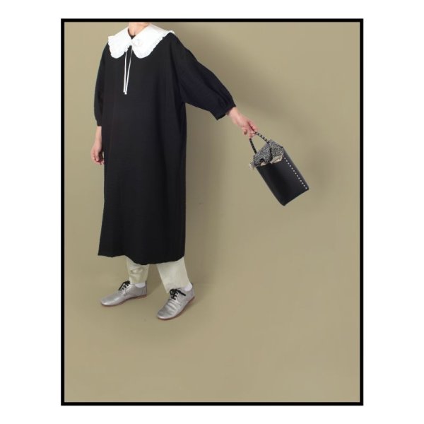 画像11: メタリックレザー フラット紐靴(SV) (11)