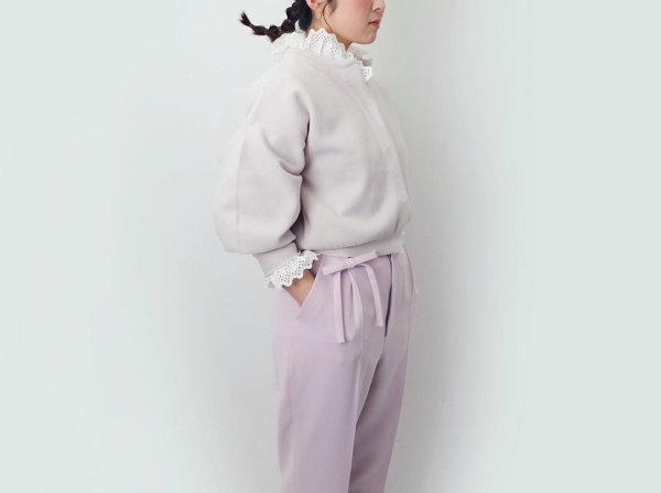 画像6: 別注!! AMOSSAミラノリブ BIGパフスリーブカーディガン (NV:17) (6)