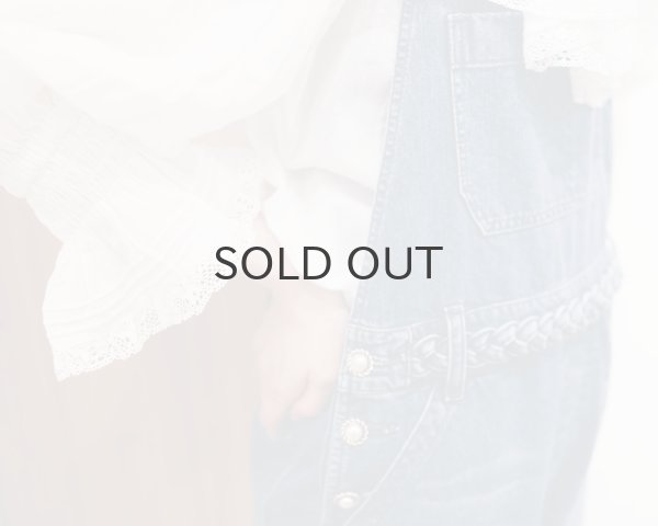 画像23: 80ボイル レースピンタックラッフルケープ衿ブラウス (WH) (23)