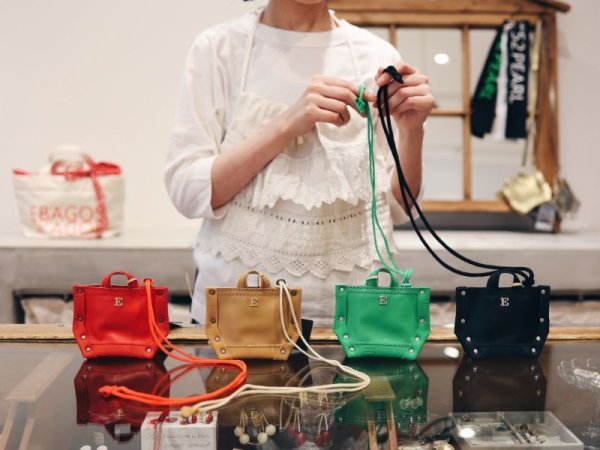 画像13: ◯ミニミニミニ Y字トート・PVC×ヴィブラム E金具 (43510:BG) (13)