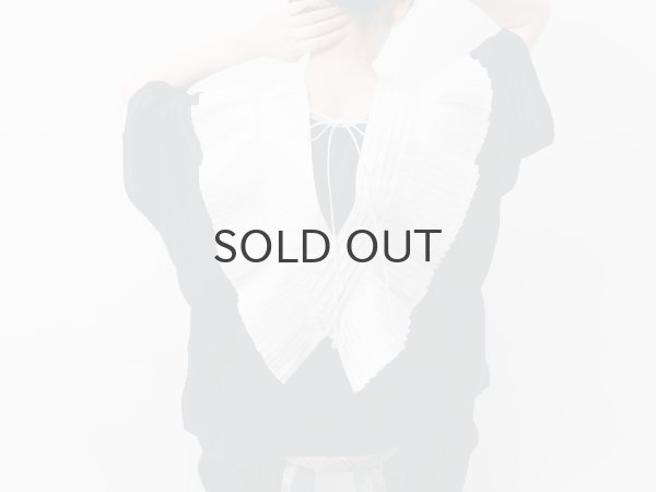 画像9: Khadi Silk Tuck Ruffle Collar (WH) (9)