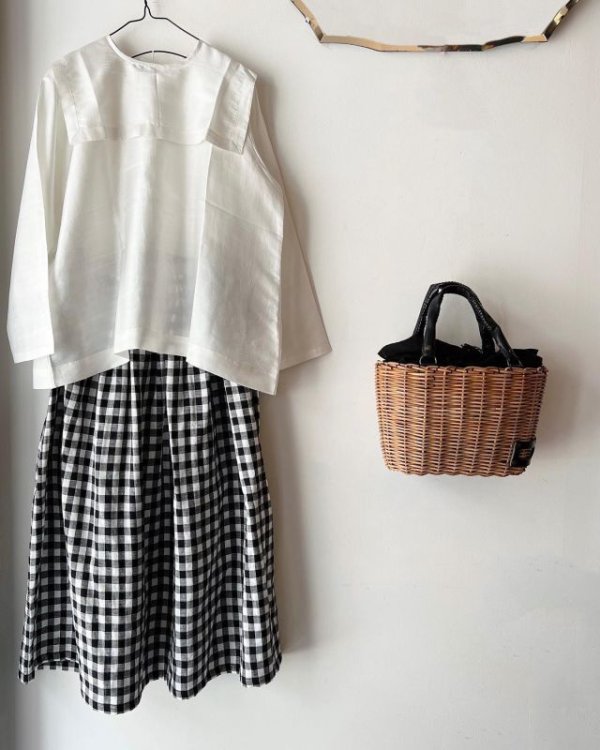 画像14: Khadi Silk Back Button Sailor Blouse (RV) (14)