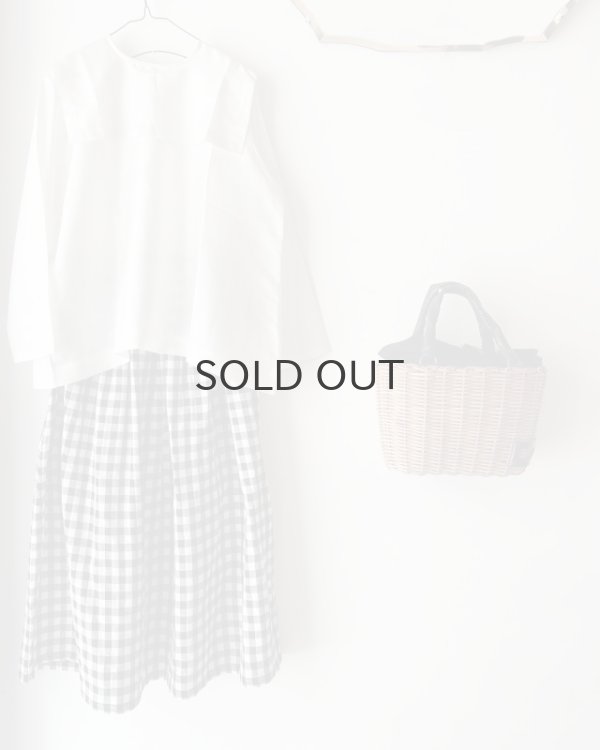 画像14: Khadi Silk Back Button Sailor Blouse (BK) (14)