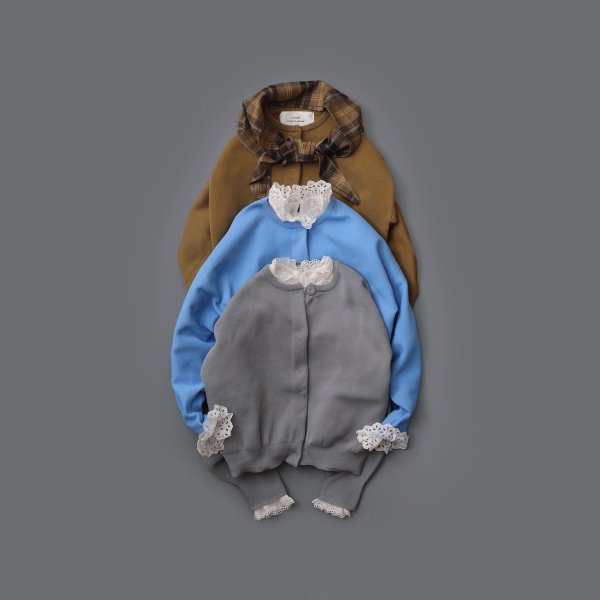 画像12: 別注!! AMOSSAミラノリブ BIGパフスリーブカーディガン (MUS:13) (12)