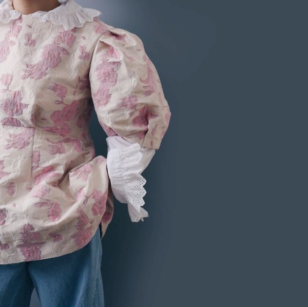 画像19: SALE40%OFF‼︎ Flower jacquard top (OF) (19)