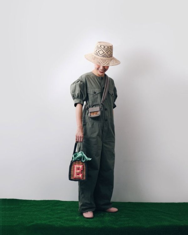 画像23: ワニ型押し 籐付きミニサイフ (SABG) (23)