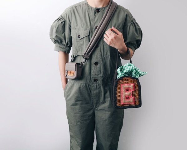 画像22: ワニ型押し 籐付きミニサイフ (SABG) (22)