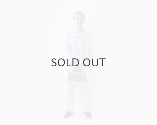 画像20: 80/1 ギンガム＆無地 BL リボン付 (BK) (20)