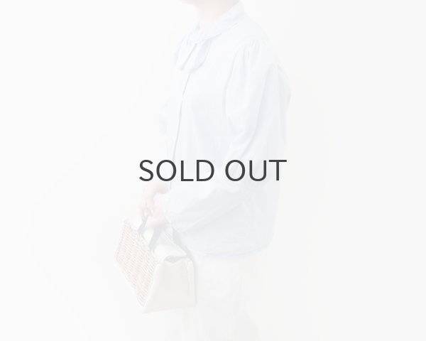 画像23: 80/1 ギンガム＆無地 BL リボン付 (BK) (23)