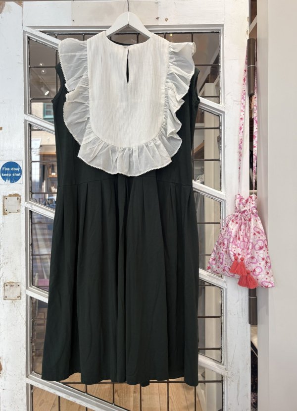 画像18: 別注!! Silk Pin Tuck RuffleCollar (BK) (18)