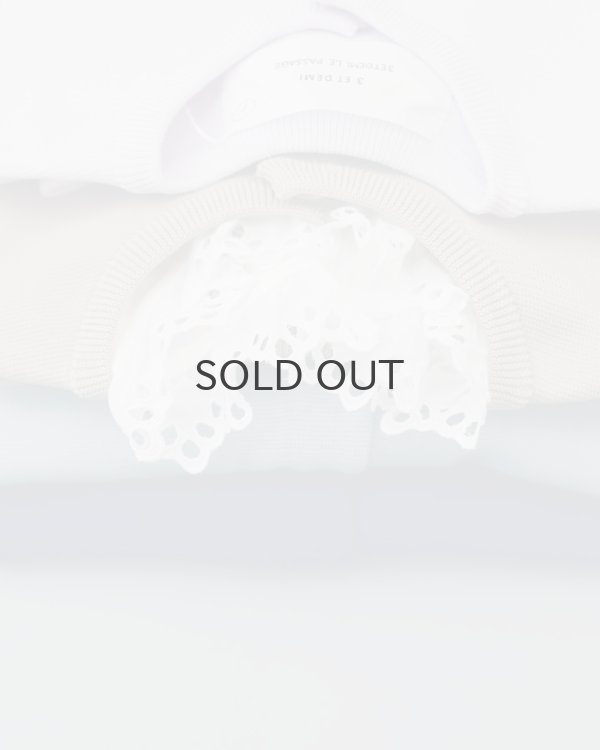 画像9: 30/-天竺 レース襟ノースリインナー(WH) (9)