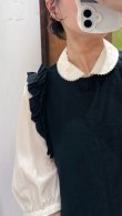 画像11: Cotton cupra washer Daisy blouse (OWH) (11)