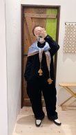 画像10: Khadi Silk Polka dots Print Tassel Scarf (DBL) (10)