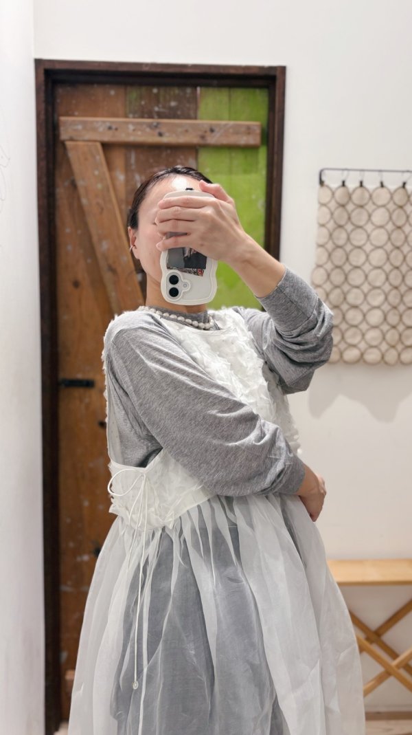 画像18: shop別注!! Khadi Silk Organdy & Embroidery Dress (OWH) (18)