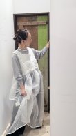 画像13: shop別注!! Khadi Silk Organdy & Embroidery Dress (OWH) (13)