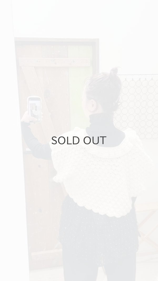 画像9: shop別注!! Hand Knit Hand Crochet Ruffle Gilet (IV) (9)