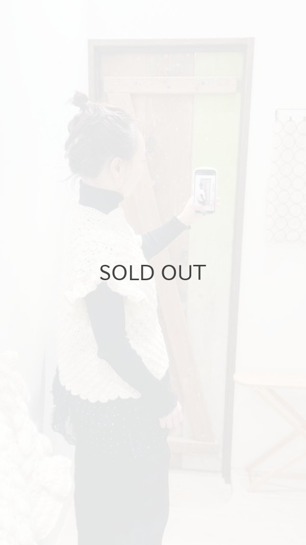 画像14: shop別注!! Hand Knit Hand Crochet Gilet (IV) (14)