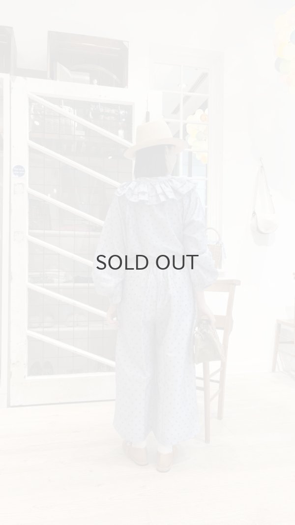 画像11: Khadi Silk Polka dots Print Tuck Pants (C.BR) (11)