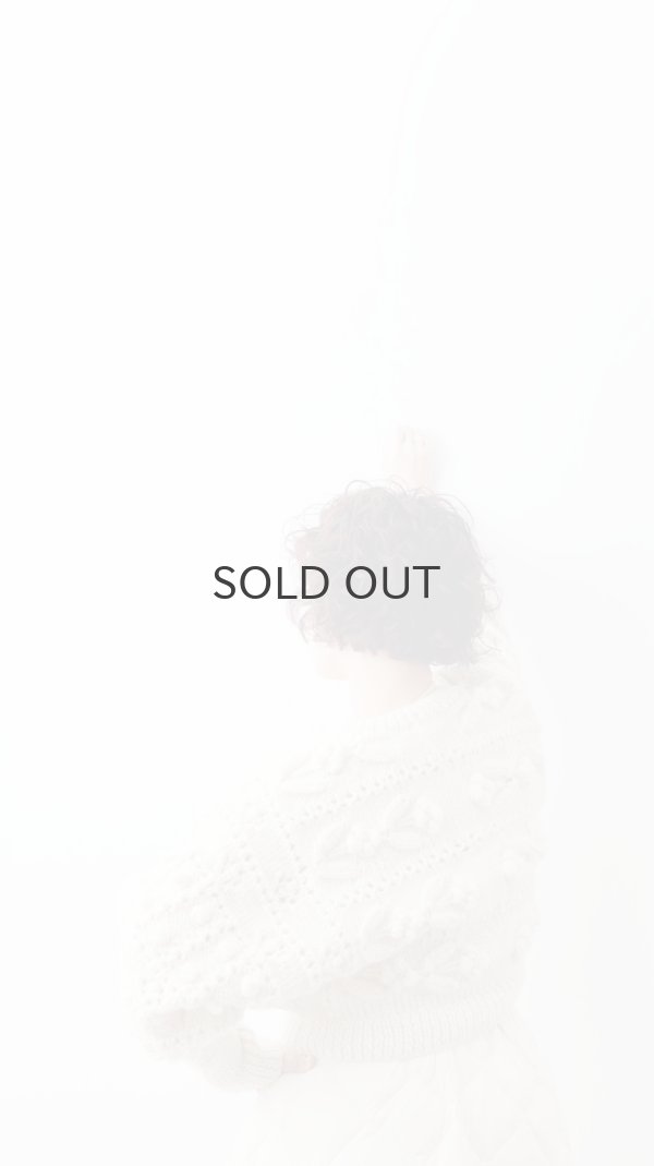 画像12: ネパールギルボックス もよう編みショートカーディガン (IV) (12)