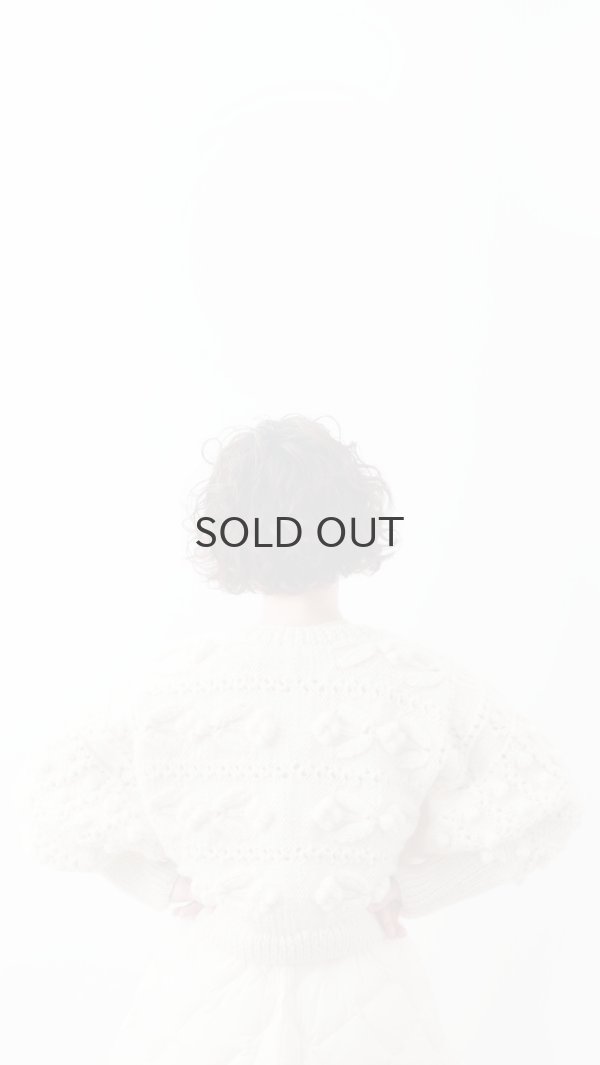 画像11: ネパールギルボックス もよう編みショートカーディガン (IV) (11)