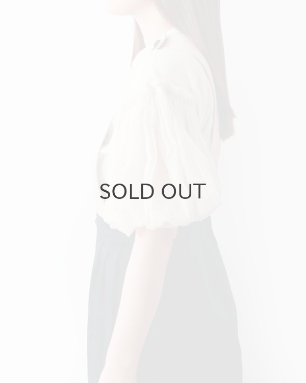 画像13: Cotton Frice T-Shirts With Mesh Sleeves KNT253 (WH) (13)