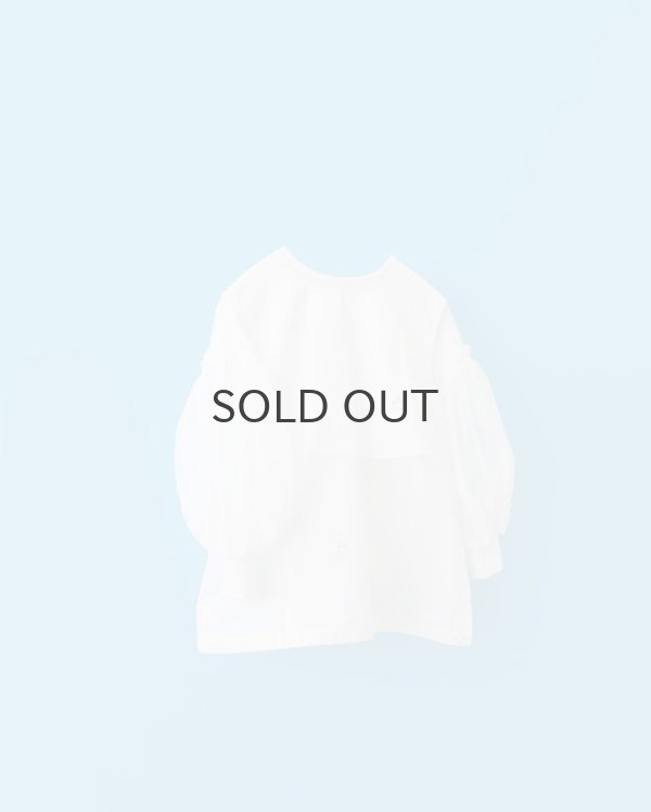 画像18: Cotton Frice T-Shirts With Mesh Sleeves KNT253 (WH) (18)