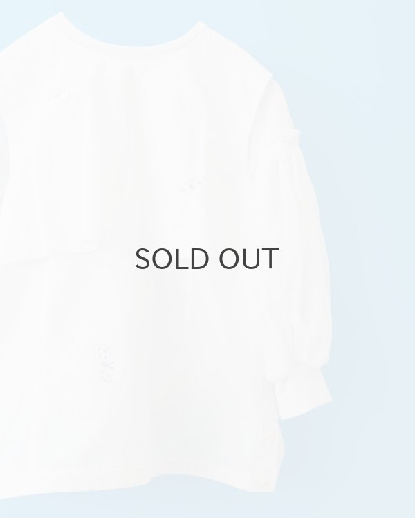 画像19: Cotton Frice T-Shirts With Mesh Sleeves KNT253 (WH) (19)