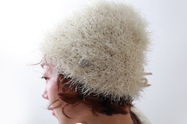 画像8: 別注!! ポリモール ニットクロッシェ (OF) (8)