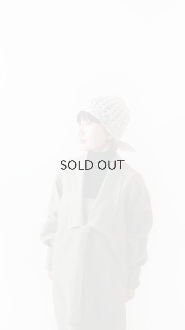 画像8: 別注!! ボーボリー ニットクロッシェ フェルトリボン付き  (LGY)  (8)